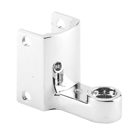 Prime-Line Post Mounted Gravity Pivot Hinge, 1-1/4 in., Cast Zamak, Chrome, Btm 656-7124